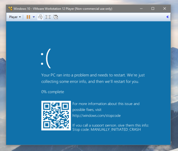 Windows 10 BSOD יציג קודי QR לפתיחת תיאור השגיאה