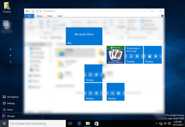 Windows 10 build 10565 + VirtualBox: إصلاح قائمة البداية والإعدادات المعطلة
