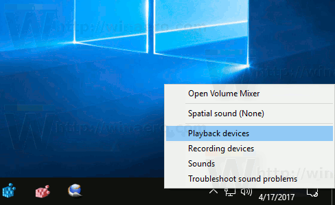 Ruumilise heli lubamine Windows 10-s