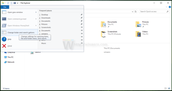 Semua Cara Membuka Pilihan Folder di Windows 10