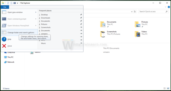 Toate modalitățile de a deschide opțiunile folderului în Windows 10