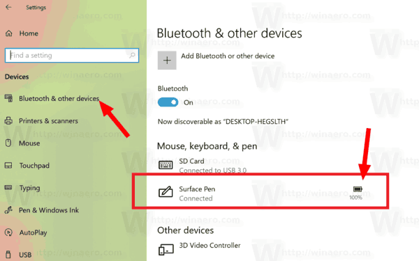 ตรวจสอบระดับแบตเตอรี่ของอุปกรณ์ Bluetooth ใน Windows 10