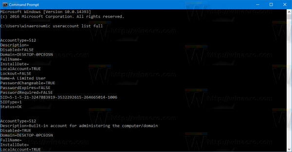 Xem chi tiết tài khoản người dùng trong Windows 10 cho tất cả người dùng