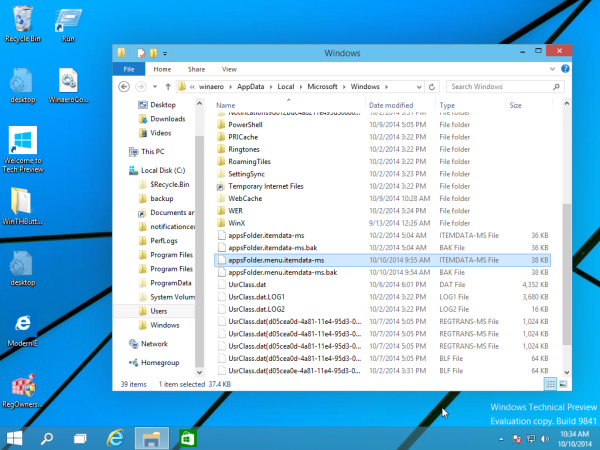 Menüü Start paigutuse lähtestamine Windows 10-s