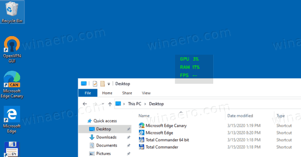 Kinnitage või vabastage Xboxi mänguriba vidin ekraanilt Windows 10-s