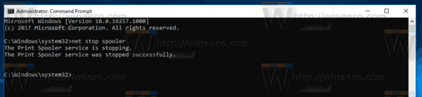 Windows 10의 프린터 대기열에서 중단 된 작업 지우기