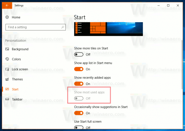 Korjaa Näytä käytetyimmät sovellukset on harmaantunut Windows 10: ssä