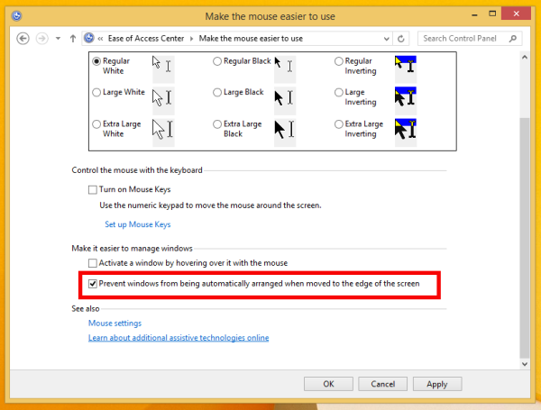 Onemogočite Aero Shake v sistemih Windows 10, Windows 8 in Windows 7