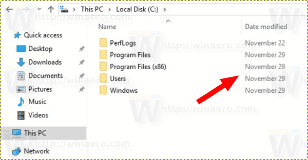 Omogućite ili onemogućite format datuma razgovora u programu Windows 10 File Explorer
