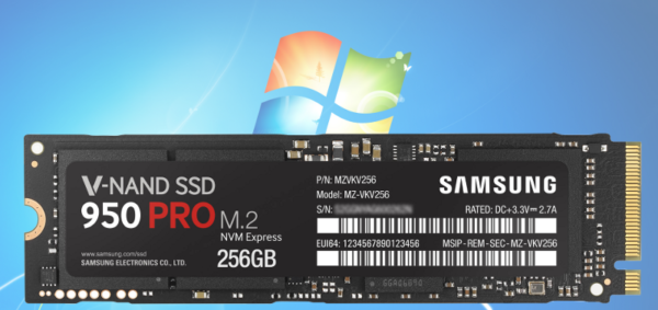 Kā instalēt Windows 7 uz PCI Express (NVMe) SSD