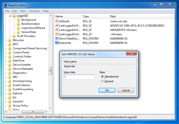 Kako onemogućiti ili promijeniti sjenku teksta na zaslonu za prijavu u sustavu Windows 7
