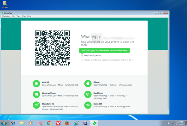 Kā palaist WhatsApp darbvirsmas lietotni sistēmā Windows 7