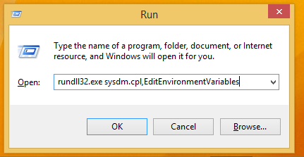 विंडोज 8.1 और विंडोज 8 में पर्यावरण चर को जल्दी से कैसे संपादित करें