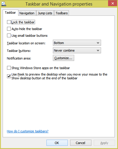 Windows 8.1 Update1でアプリを閉じた後にMetroスタート画面に戻る方法