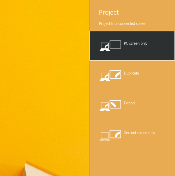 Hoe u een snelkoppeling maakt om het projectvenster in Windows 8.1 te openen