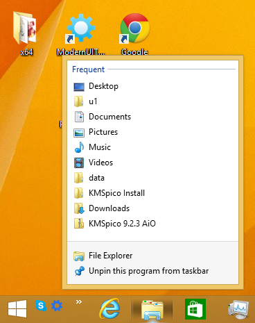 Comment désactiver et effacer les listes de raccourcis et les documents récents dans Windows 8.1