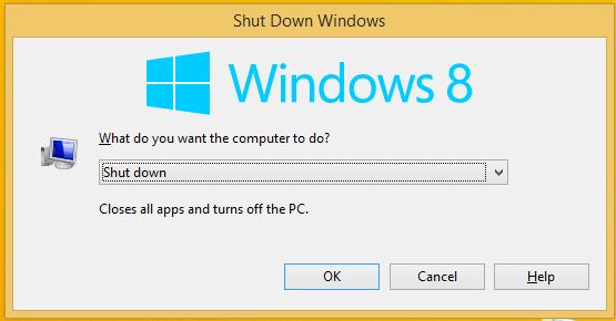 Como alterar a ação padrão da caixa de diálogo Desligar o Windows no Windows 8.1 e Windows 8