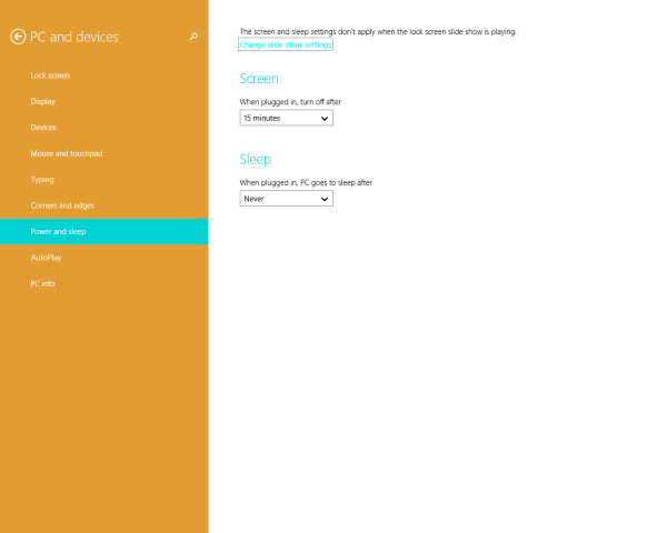 Cara membuat jalan pintas ke tetapan Daya dan tidur di Windows 8.1