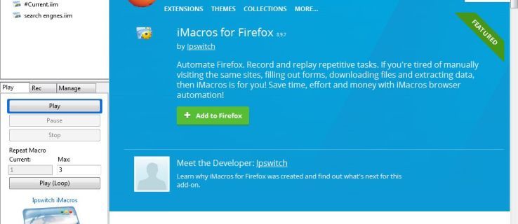 Kako snimiti makronaredbe u Firefoxu i Google Chromeu
