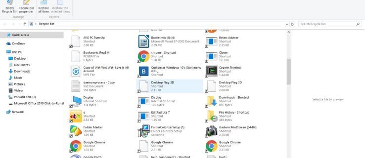 Cara menambahkan Recycle Bin ke bar tugas Windows 10