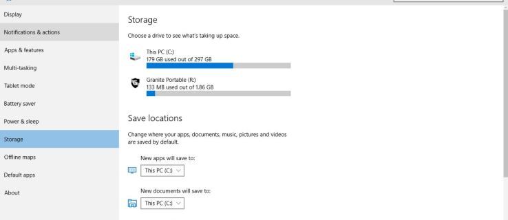 Windows 10의 외부 USB / SD 드라이브에서 앱을 실행하는 방법