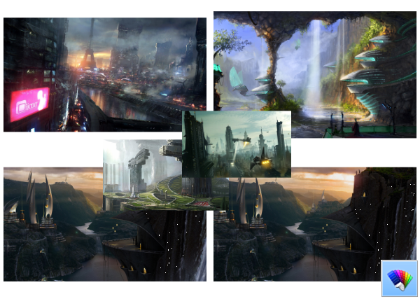 Chủ đề Sci Fi Cities dành cho Windows 8