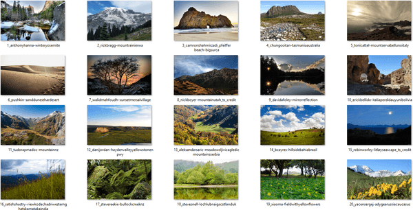 Natural Landscapes 2-Thema für Windows 10, Windows 8 und Windows 7