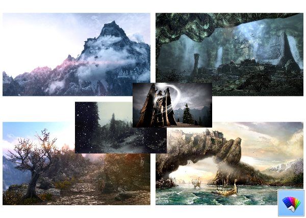 Tema Skyrim # 2 untuk Windows 8