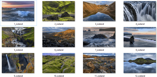 ดาวน์โหลดธีม Iceland สำหรับ Windows 10, 8 และ 7