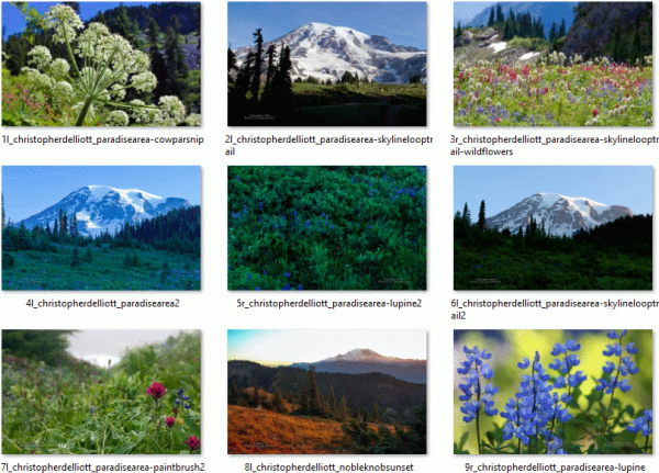 Thème Mount Rainier pour Windows 10, Windows 8 et Windows 7