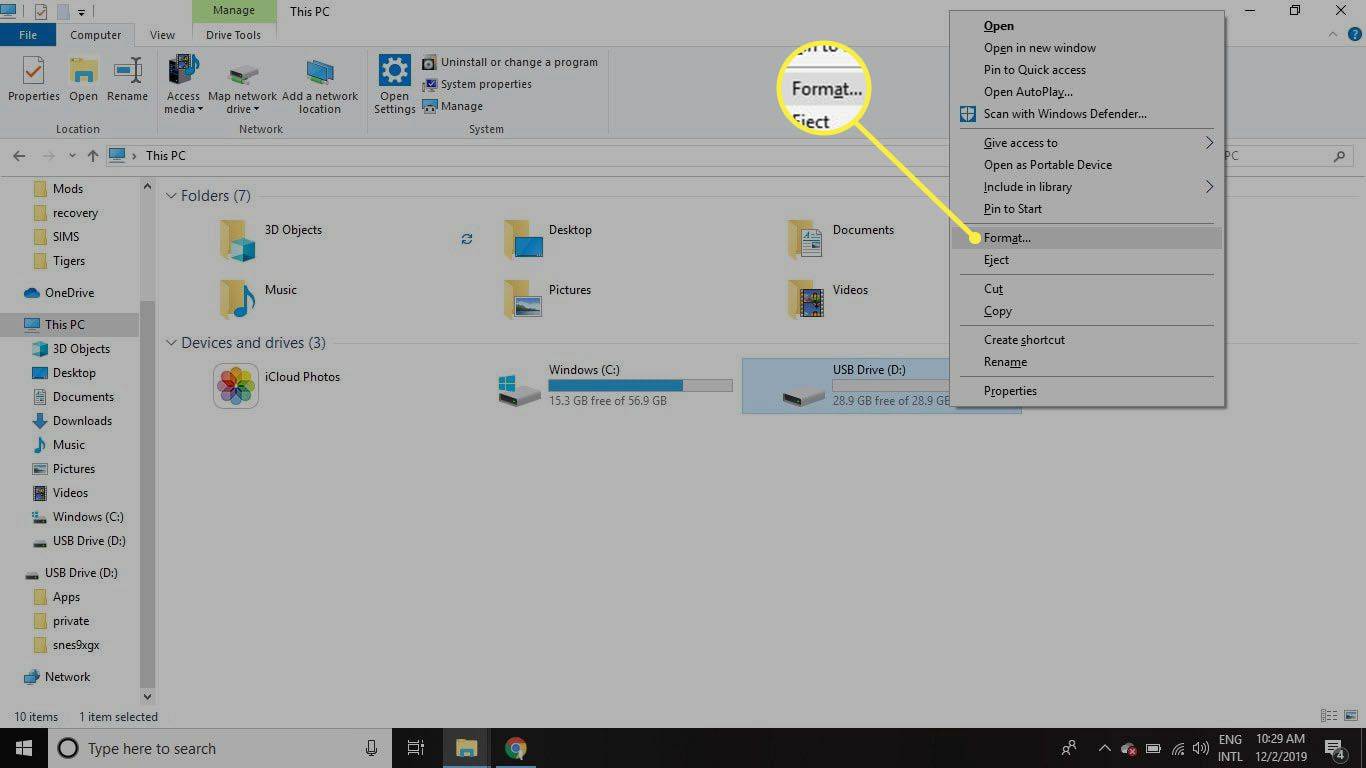 Hvordan formatere et SD-kort på Windows