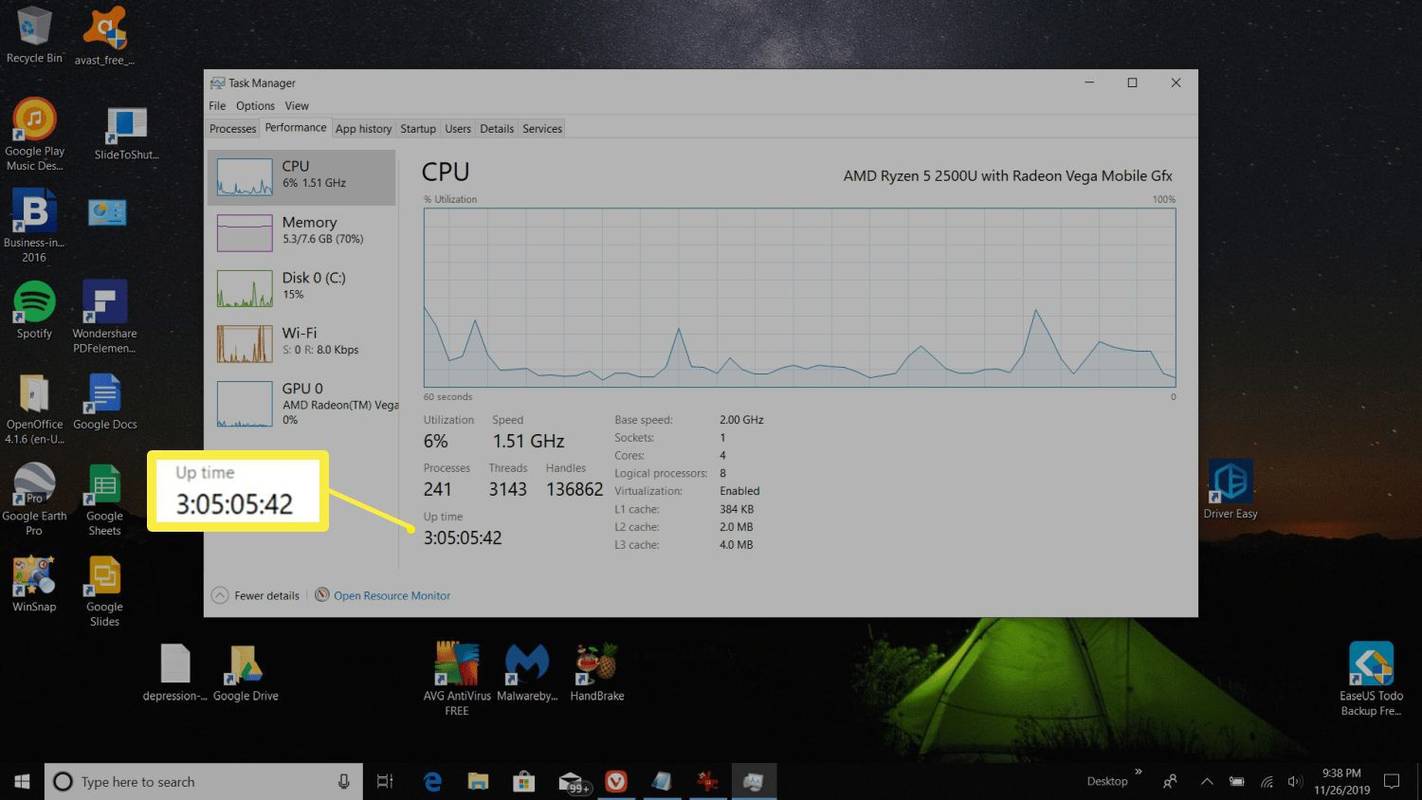 วิธีดู Windows Uptime ใน Windows 10