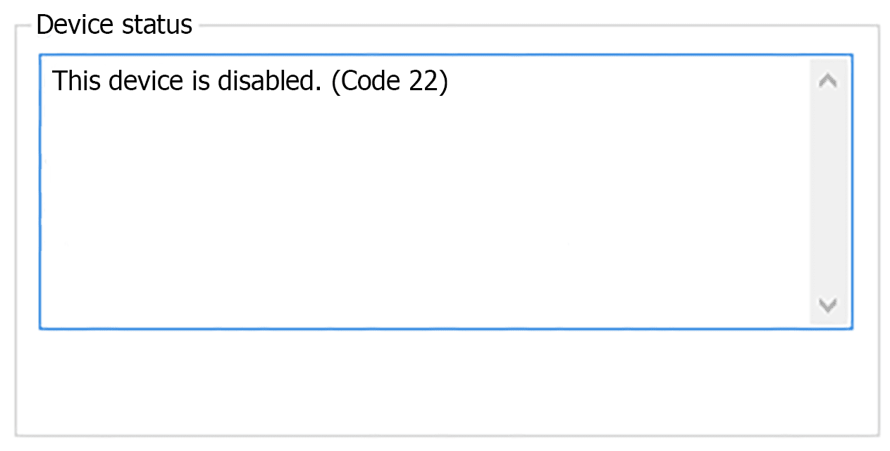 Πώς να διορθώσετε τα σφάλματα Code 22