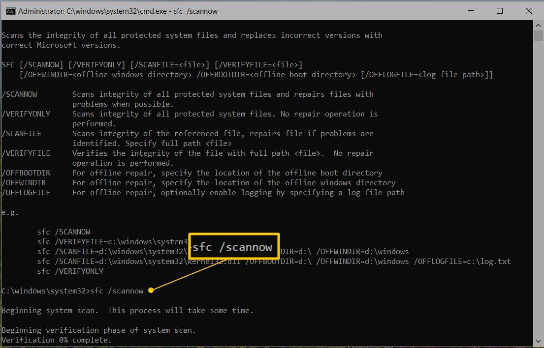 Gamitin ang SFC /Scannow para Ayusin ang Windows System Files