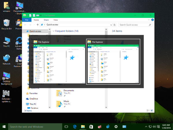 Cara memindahkan tetingkap menggunakan papan kekunci hanya pada Windows 10 dan versi lain