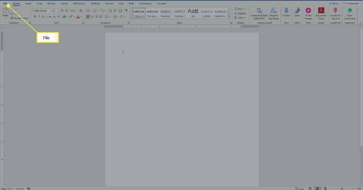 Как да създадете формуляр за попълване в Word за Windows