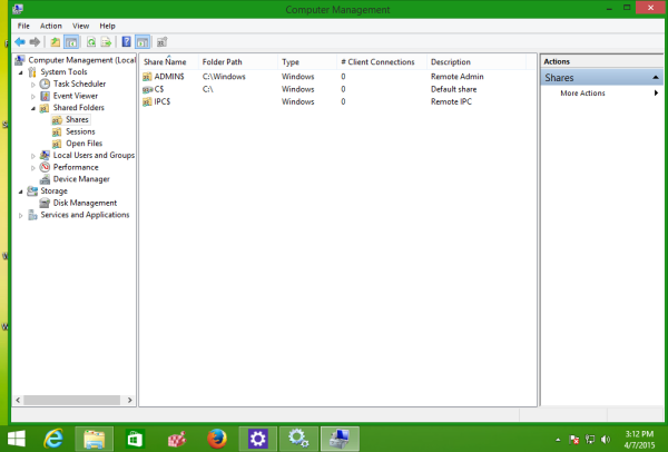 Windows 10, Windows 8 ve Windows 7'de yönetim paylaşımlarını devre dışı bırakın