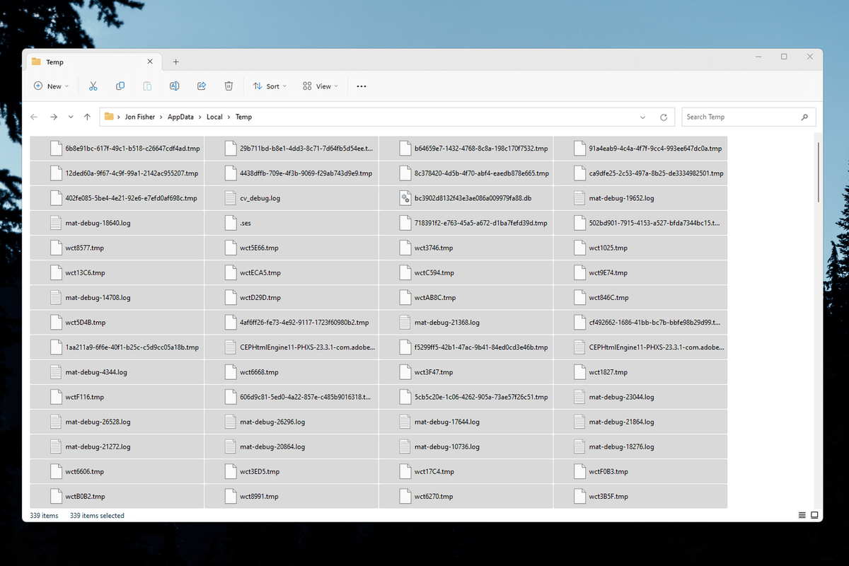 Sådan sletter du midlertidige filer i Windows