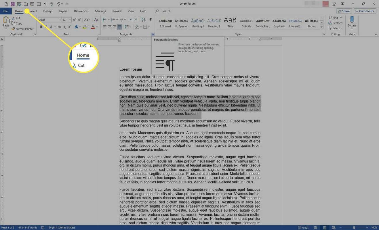 Comment créer un retrait suspendu dans Word