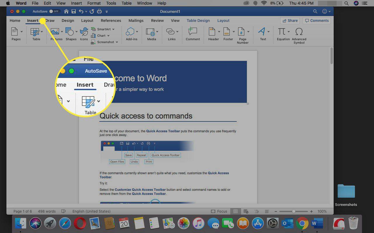 Microsoft Wordでグラフを作成する方法