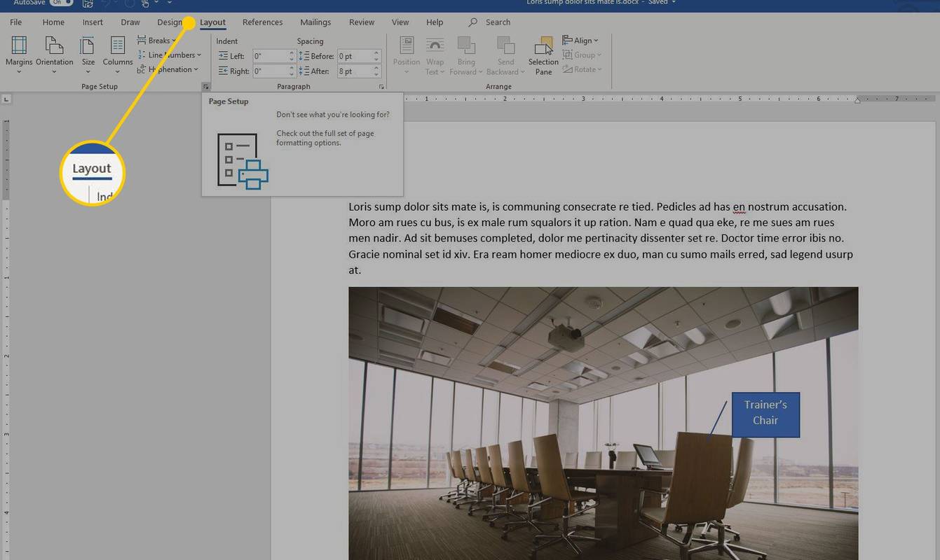 Como alinhar texto verticalmente no Microsoft Word