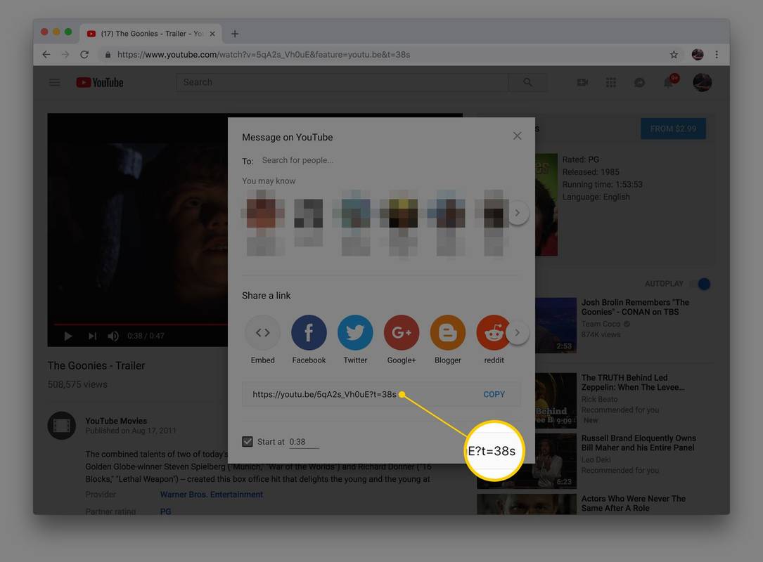 Cách liên kết đến một phần cụ thể trong video YouTube